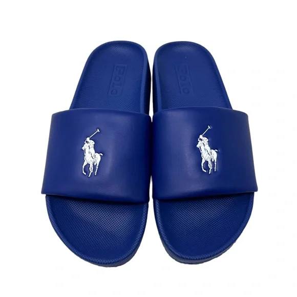 サンダル POLO RALPH LAUREN Men Sandals 809852071002 Dark Blue Polo Ralph Lauren Slides | Navy | 809852071002 – Pants & Socks